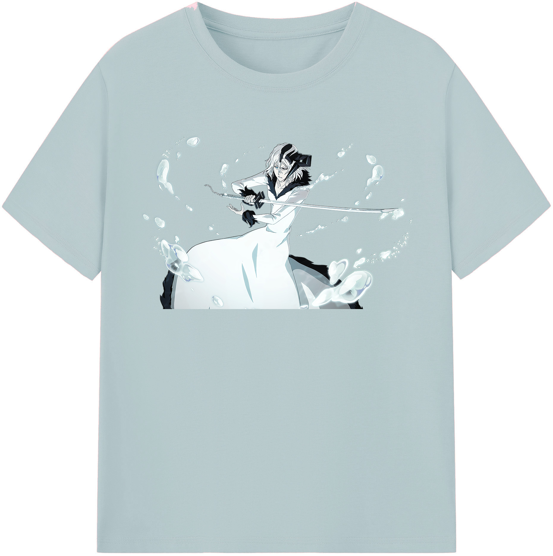 （画像用） ブリーチ 黒崎一護（くろさき いちご）BLEACH Kurosaki Ichigo 綿100％半袖Tシャツ（フロントプリント）